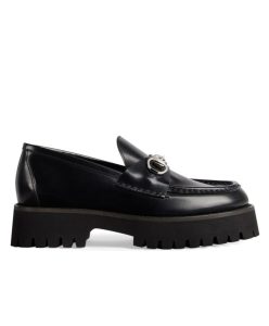 Gucci Womens Loafer With Horsebit 764211 Black-1
