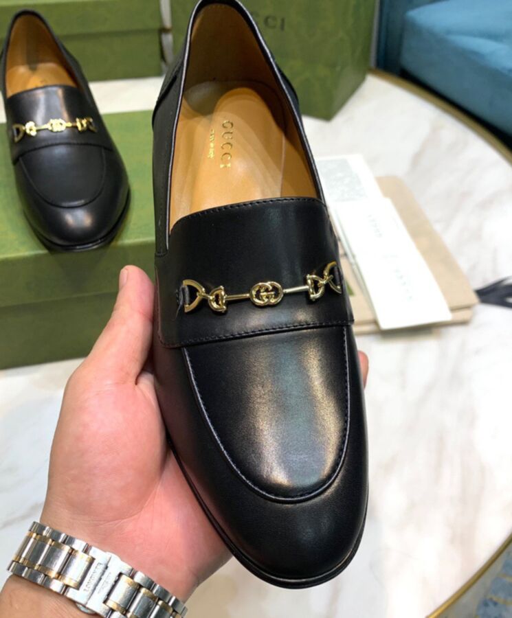 Gucci Womens Loafer With Horsebit Black-6