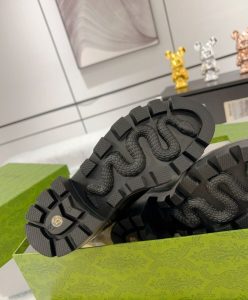 Gucci Womens Mid-Heel Boot With Logo 734909 Black-10