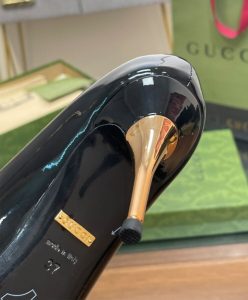 Gucci Womens Mid-heel Patent Pump 716687 Black-10