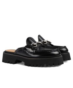 Gucci Womens Mule With Horsebit 764207 Black-1