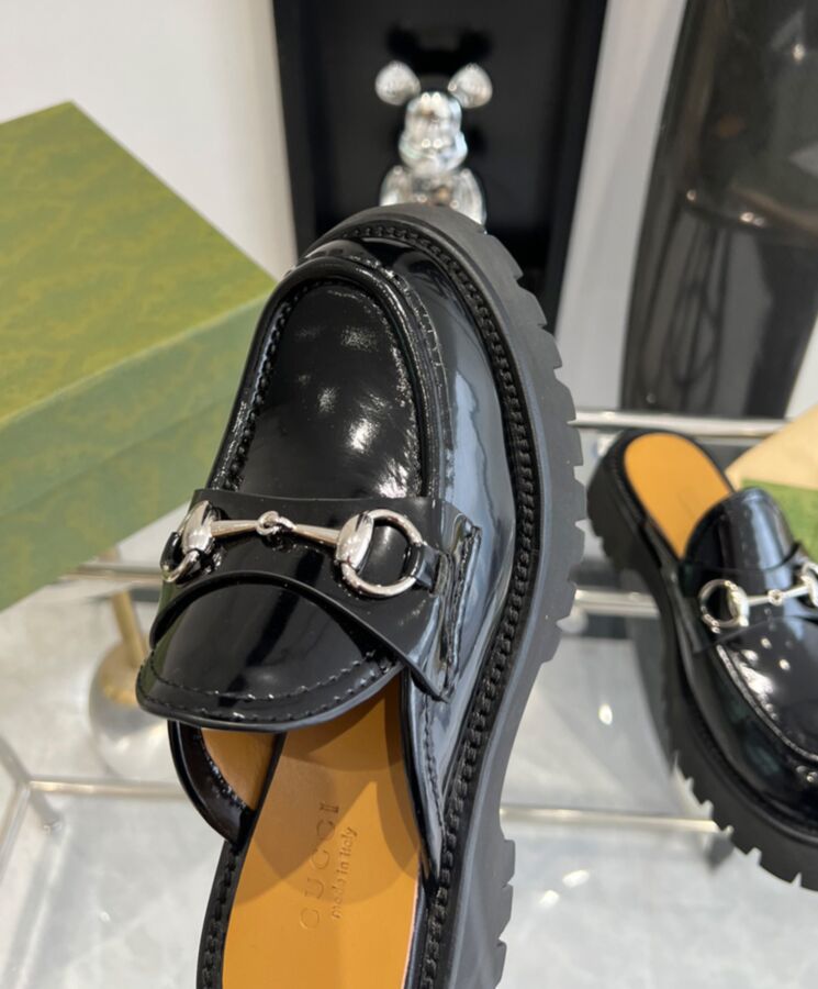 Gucci Womens Mule With Horsebit 764207 Black-9