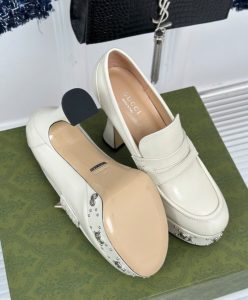 Gucci Womens Platform Loafer With GG Studs 759775-10