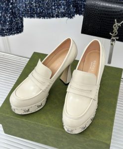 Gucci Womens Platform Loafer With GG Studs 759775-3