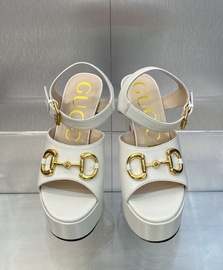 Gucci Womens Platform Sandal With Horsebit 674776-2