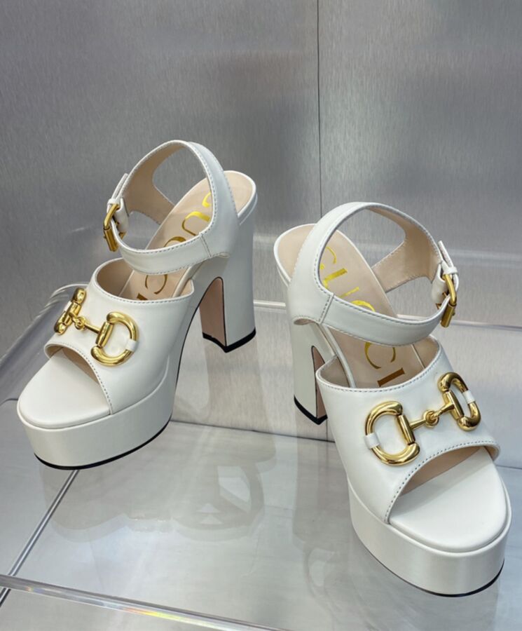 Gucci Womens Platform Sandal With Horsebit 674776-3