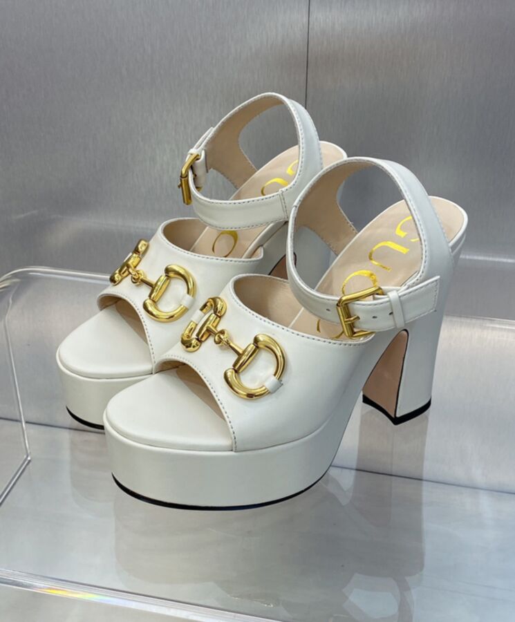 Gucci Womens Platform Sandal With Horsebit 674776-4