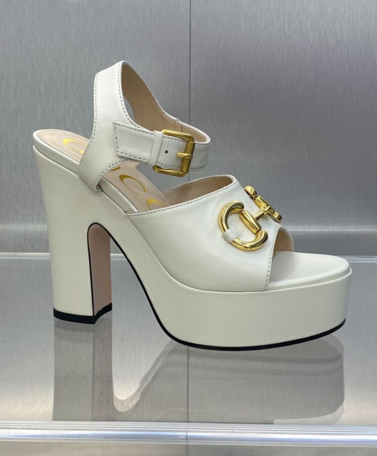 Gucci Womens Platform Sandal With Horsebit 674776-7