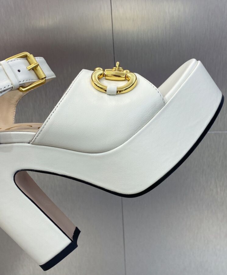 Gucci Womens Platform Sandal With Horsebit 674776-8