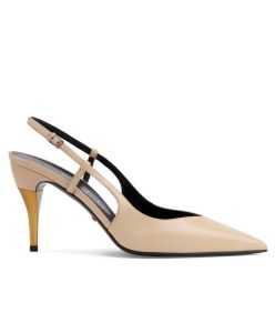 Gucci Womens Slingback Heeled Pump 762378-1