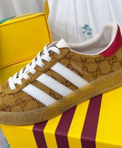Gucci x Adidas Unisex Gazelle Sneaker Apricot-6