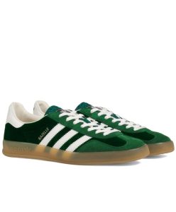 Gucci x Adidas Unisex Gazelle Sneaker Green-1