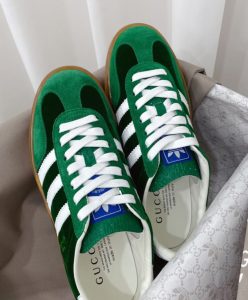 Gucci x Adidas Unisex Gazelle Sneaker Green-8