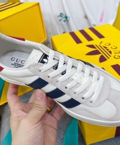 Gucci x adidas Unisex Gazelle Sneaker 707861 Cream-4