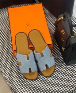 Hermes Mens Izmir Sandal Blue-3