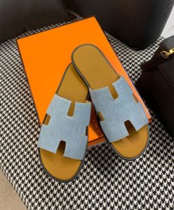 Hermes Mens Izmir Sandal Blue-4