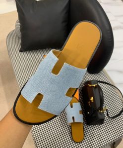 Hermes Mens Izmir Sandal Blue-8