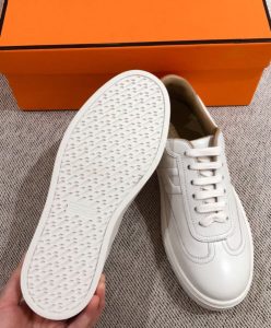 Hermes Unisex Quicker Sneaker White-10