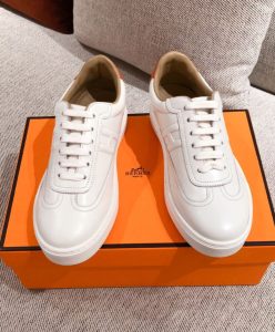 Hermes Unisex Quicker Sneaker White-2