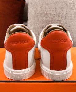 Hermes Unisex Quicker Sneaker White-7