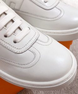 Hermes Unisex Quicker Sneaker White-8