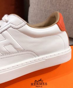Hermes Unisex Quicker Sneaker White-9