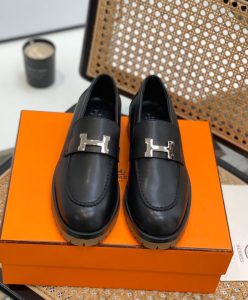 Hermes Womens Faubourg Loafer Black-2