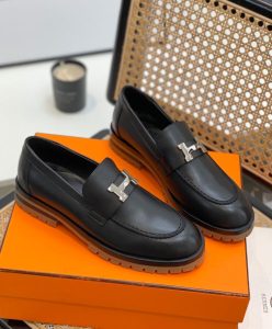 Hermes Womens Faubourg Loafer Black-3