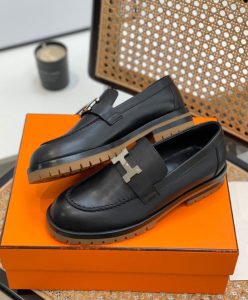 Hermes Womens Faubourg Loafer Black-5