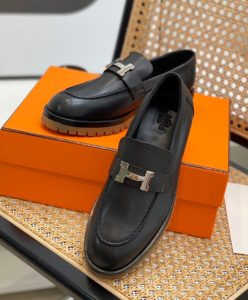 Hermes Womens Faubourg Loafer Black-7