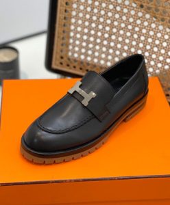 Hermes Womens Faubourg Loafer Black-8