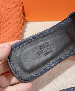 Hermes Womens Gaelle Sandal Dark Blue-10