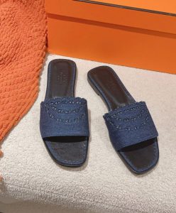 Hermes Womens Gaelle Sandal Dark Blue-2