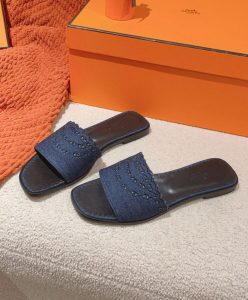 Hermes Womens Gaelle Sandal Dark Blue-3