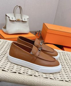 Hermes Womens Game Slip-on Sneaker Coffee-3