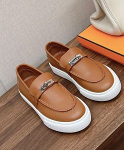 Hermes Womens Game Slip-on Sneaker Coffee-4