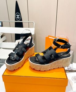 Hermes Womens Havane 30 Sandal Black-4