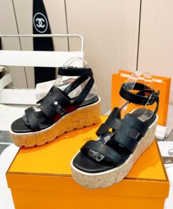 Hermes Womens Havane 30 Sandal Black-5