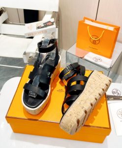 Hermes Womens Havane 30 Sandal Black-9