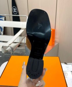 Hermes Womens Helia 60 Sandal Coffee-9