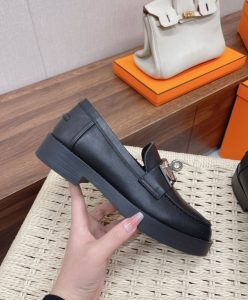 Hermes Womens Hot Loafer Black-6