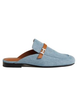 Hermes Womens Lena Mule Blue-1