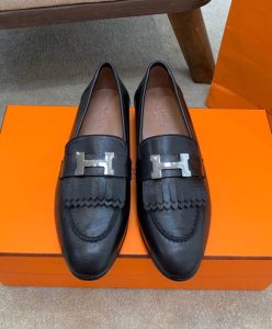 Hermes Womens Royal Loafer Black-2