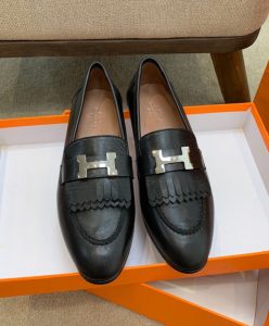 Hermes Womens Royal Loafer Black-3