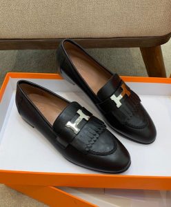 Hermes Womens Royal Loafer Black-5