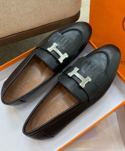 Hermes Womens Royal Loafer Black-6