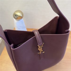 LE 5 A 7 Supple Small 713938 Burgundy Grained Leather-8.jpg