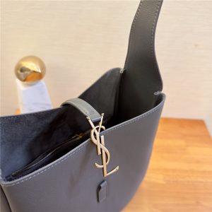 LE 5 A 7 Supple Small 713938 Grey Grained Leather-8.jpg