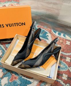 Louis Vuitton Womens Archlight Slingback Pump 1AAW7M Brown-6