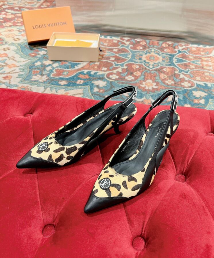 Louis Vuitton Womens Archlight Slingback Pump 1ABTMZ Light Coffee-3